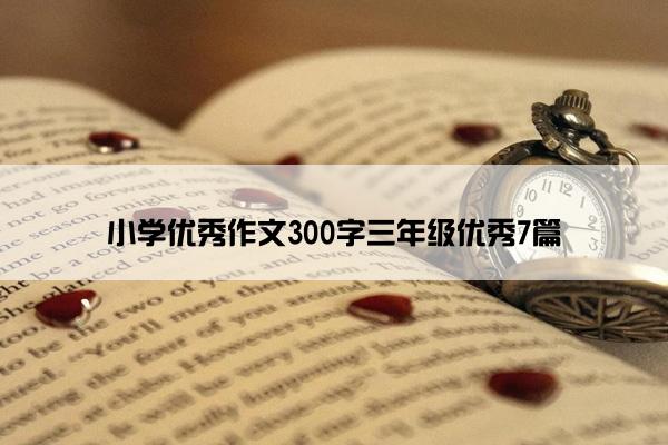 小学优秀作文300字三年级优秀7篇