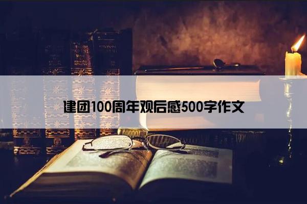 建团100周年观后感500字作文