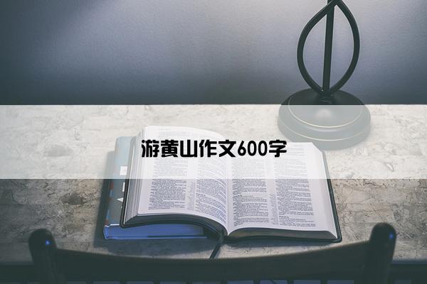 游黄山作文600字