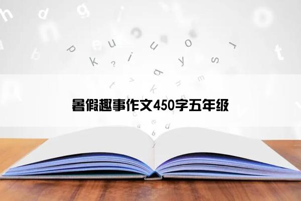 暑假趣事作文450字五年级