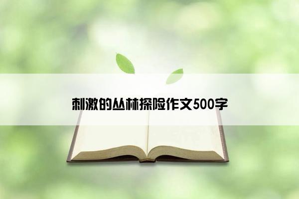 刺激的丛林探险作文500字