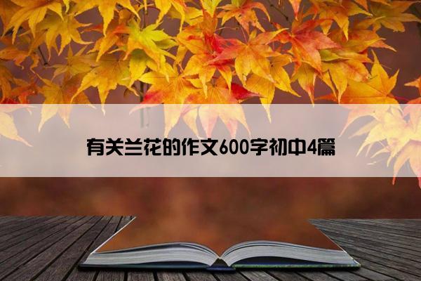 有关兰花的作文600字初中4篇