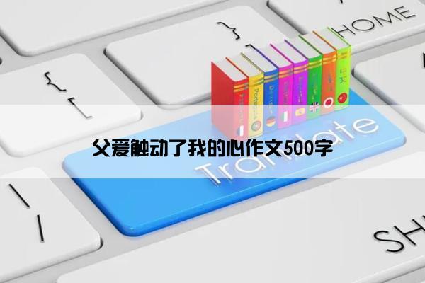 父爱触动了我的心作文500字