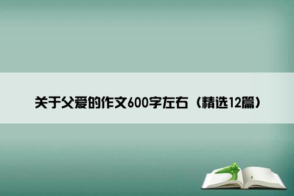 关于父爱的作文600字左右（精选12篇）