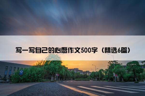 写一写自己的心愿作文500字（精选6篇）