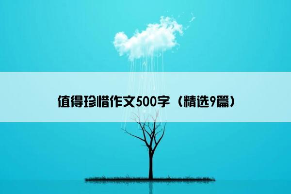 值得珍惜作文500字（精选9篇）