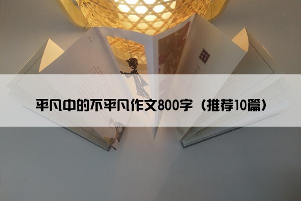 平凡中的不平凡作文800字（推荐10篇）