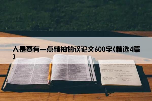 人是要有一点精神的议论文600字(精选4篇)