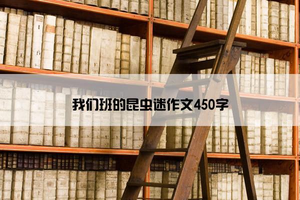 我们班的昆虫迷作文450字