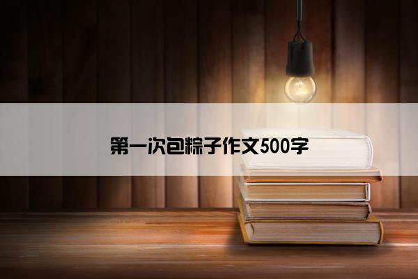 第一次包粽子作文500字