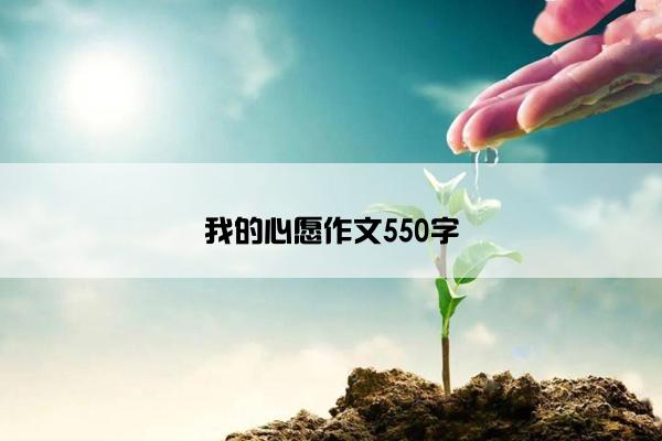 我的心愿作文550字