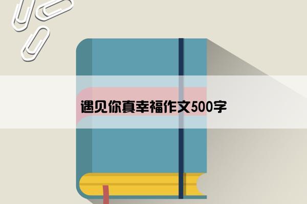 遇见你真幸福作文500字