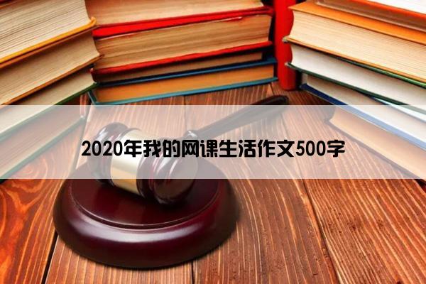 2020年我的网课生活作文500字