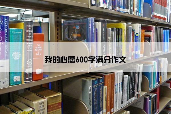 我的心愿600字满分作文