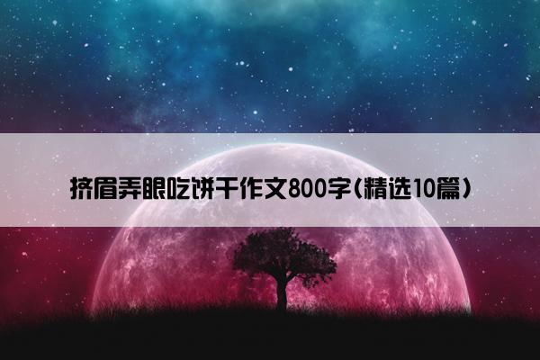 挤眉弄眼吃饼干作文800字(精选10篇)